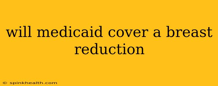 will medicaid cover a breast reduction